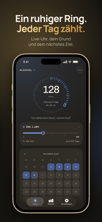 Quitwell im App Store, Screenshot 1