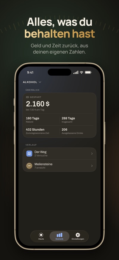 Quitwell im App Store, Screenshot 3