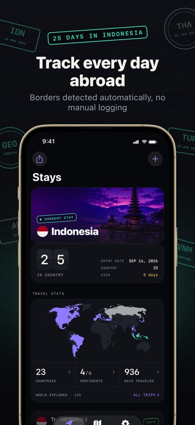 Borderlog on the App Store, screenshot 1