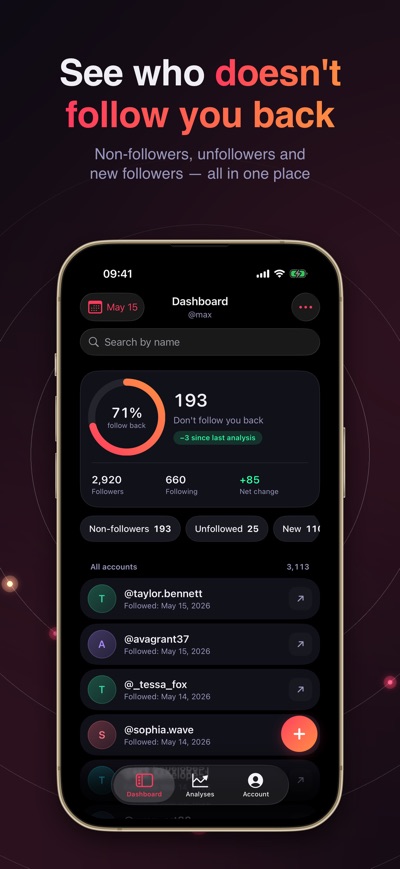 Followly on the App Store, screenshot 1