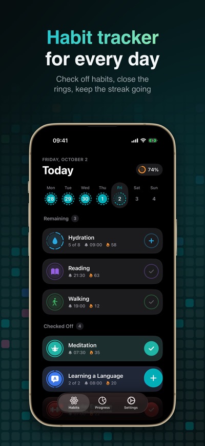iHabits on the App Store, screenshot 1