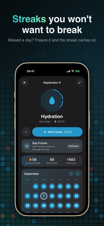 iHabits on the App Store, screenshot 2